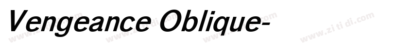 Vengeance Oblique字体转换